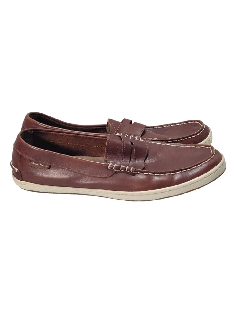 Cole Haan Pinch Weekender Roadtrip Slip On Leather Shoes Men's Size 10.5 M Brown